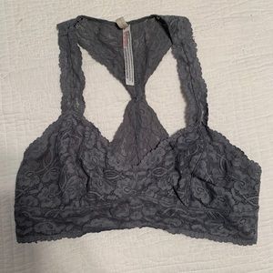 Free People Grey Bralette Razorback